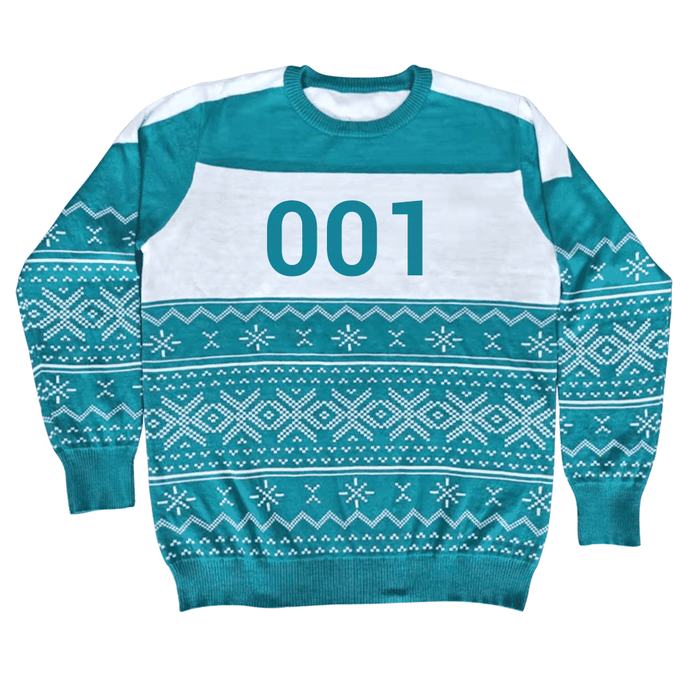 Squid Character Merry Squid-Mas Game Ugly Christmas Sweater - XS / 1