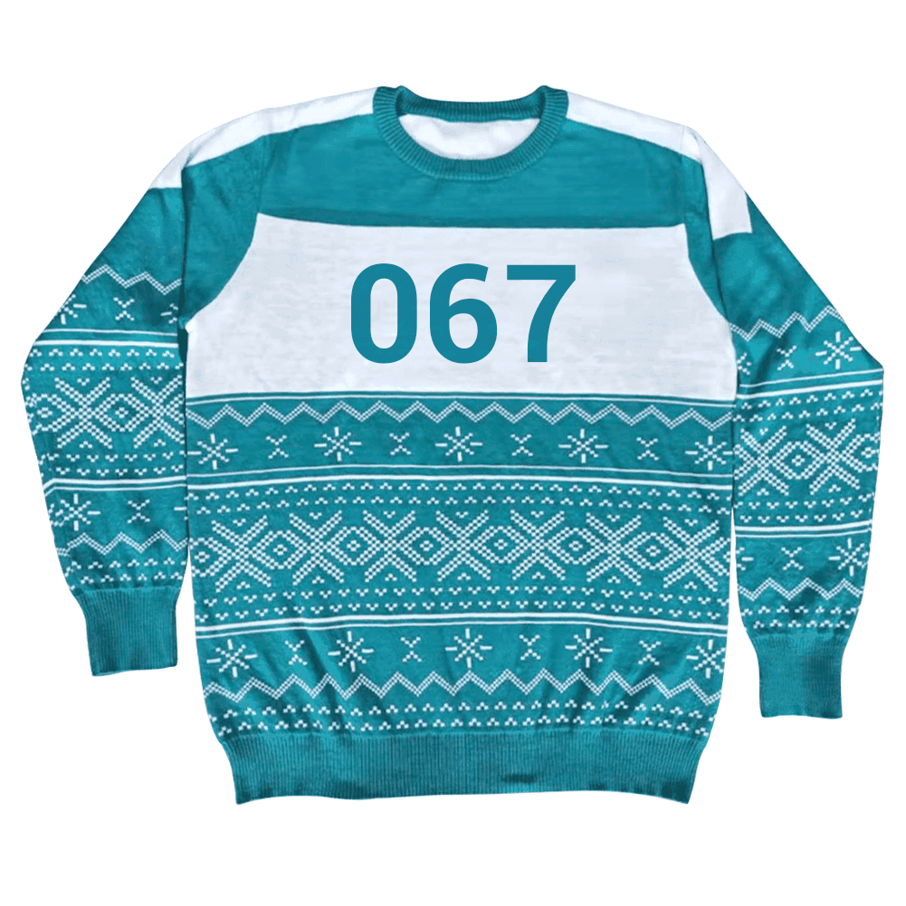 Squid Character Merry Squid-Mas Game Ugly Christmas Sweater - XS / 67