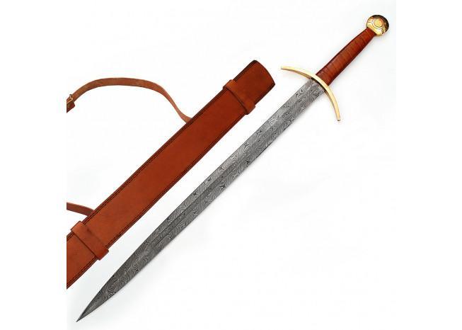 Damascus Blood Frenzy Functional Viking Sword-0