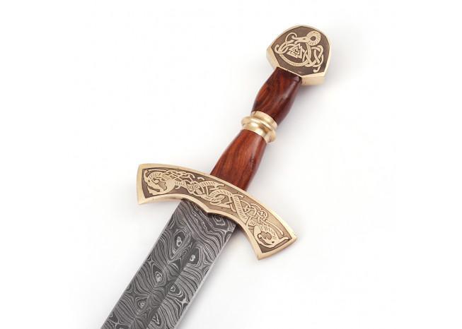 Warriors Call Damascus Steel Carolingian Viking Sword-2