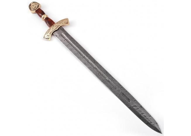 Warriors Call Damascus Steel Carolingian Viking Sword-0