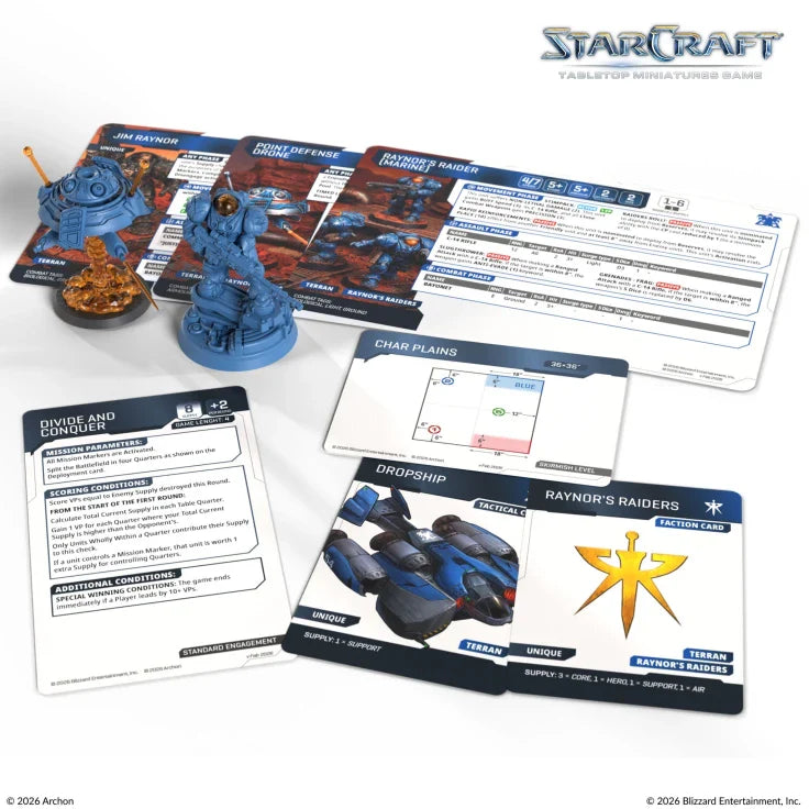 StarCraft The Miniatures Game: Terran: Jim Raynor Hero Expansion Set