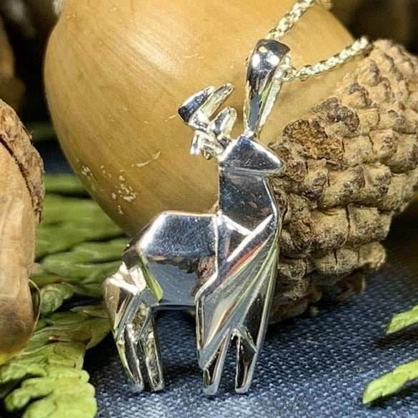 Origami Stag Necklace - 