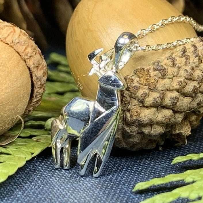 Origami Stag Necklace - 