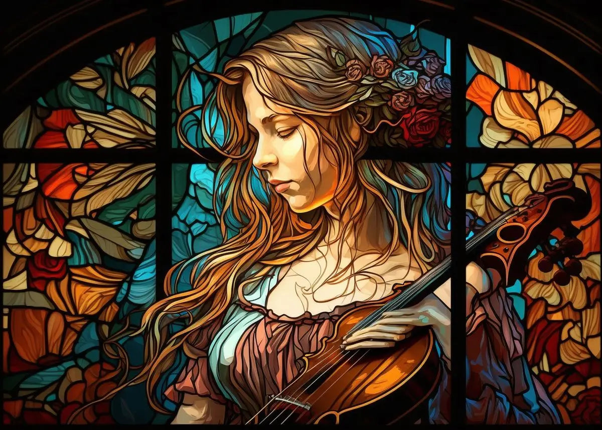 Stained glass poster