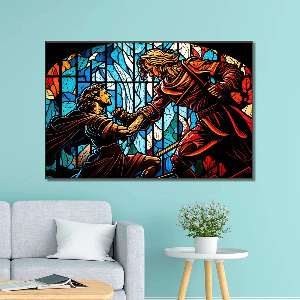 Stained glass poster