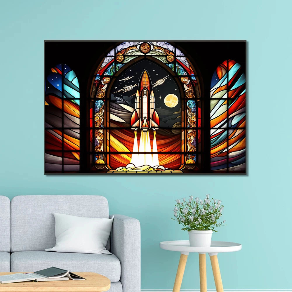 Stained glass poster