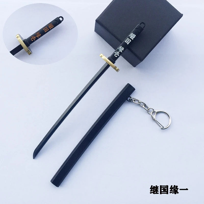 Stand not included New The Blade of the Ghost 17cm Mini Katana Keychains key chains evil eye anime keychain key chain cute keychain