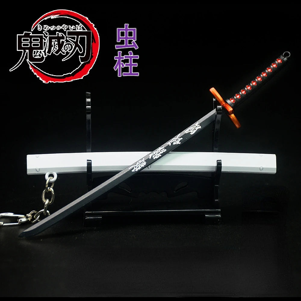 Stand not included New The Blade of the Ghost 17cm Mini Katana Keychains key chains evil eye anime keychain key chain cute keychain