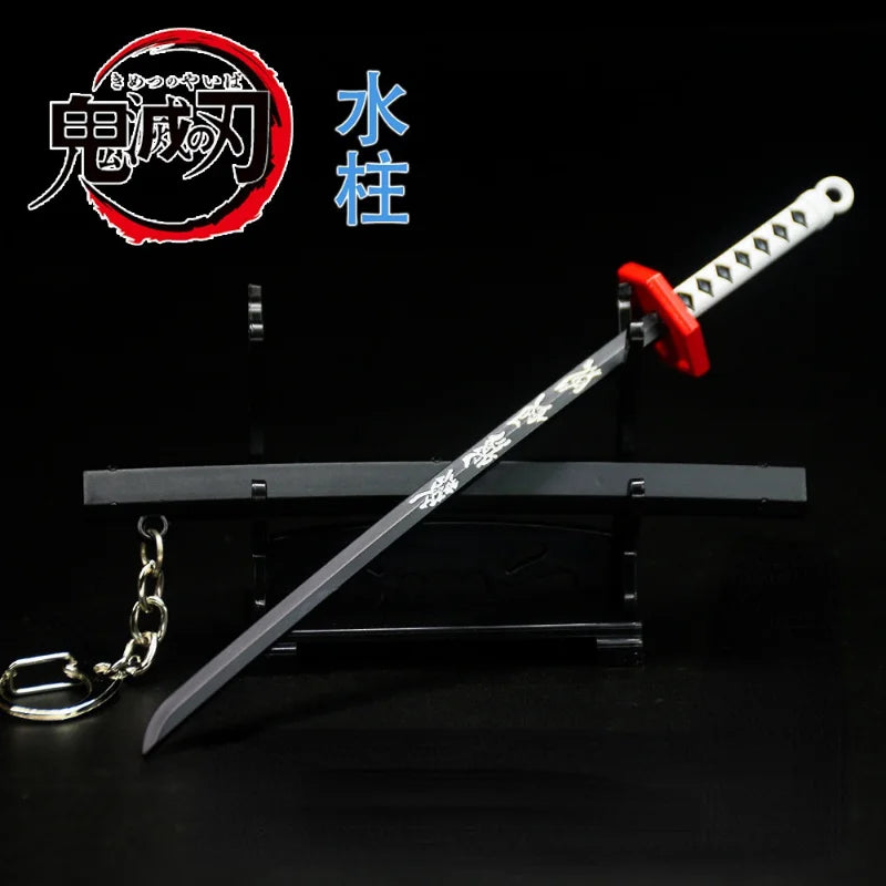 Stand not included New The Blade of the Ghost 17cm Mini Katana Keychains key chains evil eye anime keychain key chain cute keychain