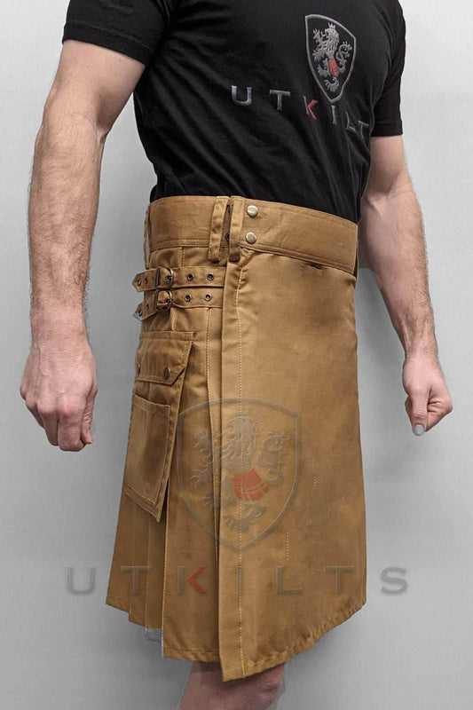 Utility Kilt – GlenLoch, Dark Khaki - 30 / 22