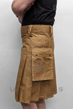 Utility Kilt – GlenLoch, Dark Khaki - 30 / 22