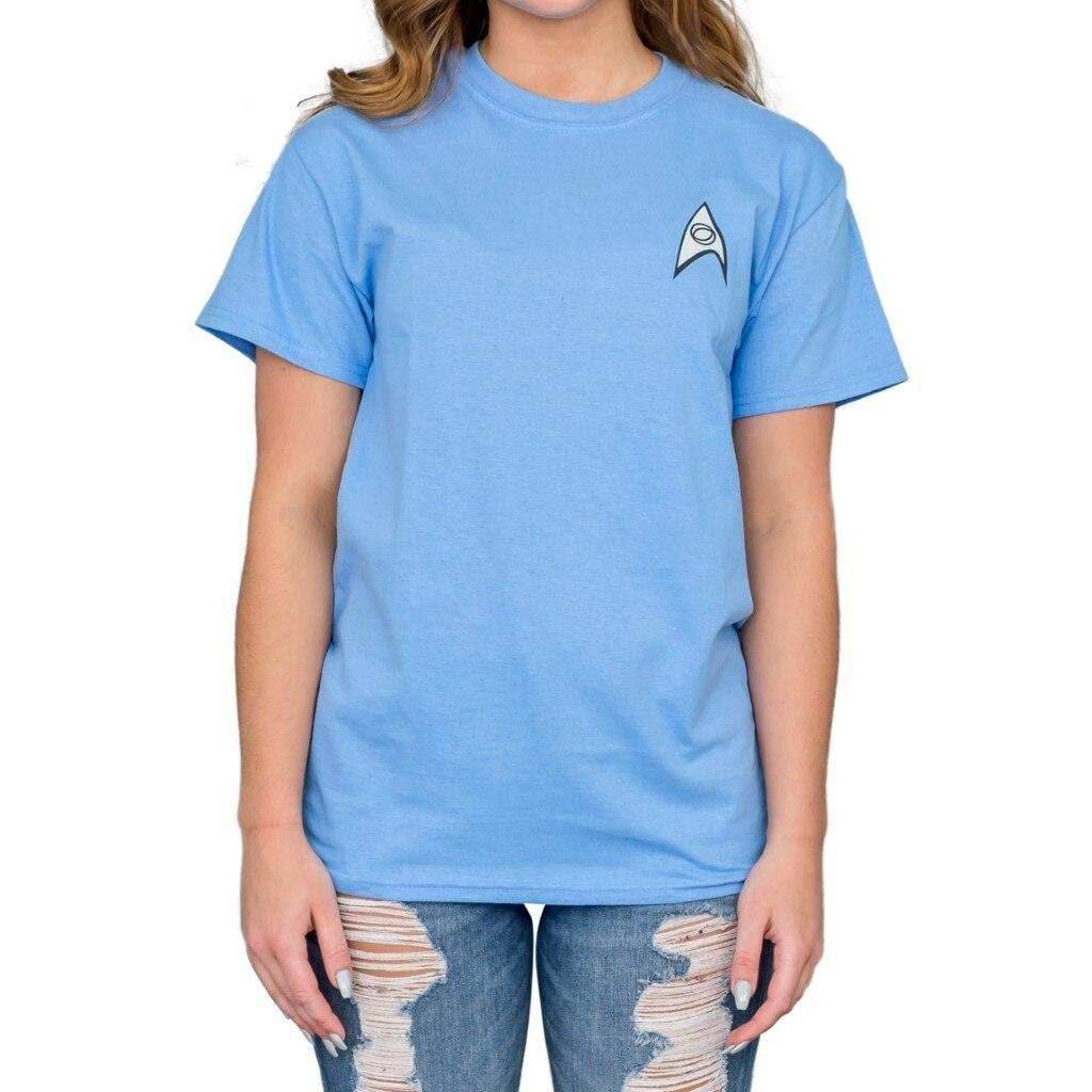Star Trek Science Uniform Image T-shirt - S
