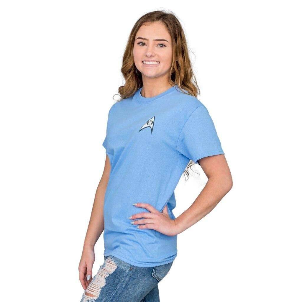 Star Trek Science Uniform Image T-shirt - S