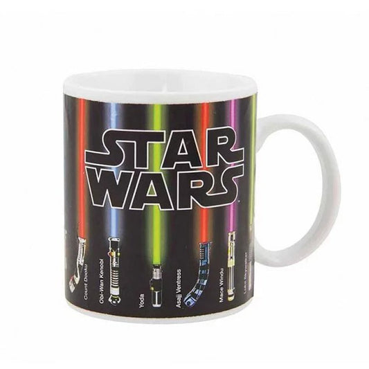 Star war color changing coffee mugs Lightsaber ceramic cups and mugs magic mark drinkware