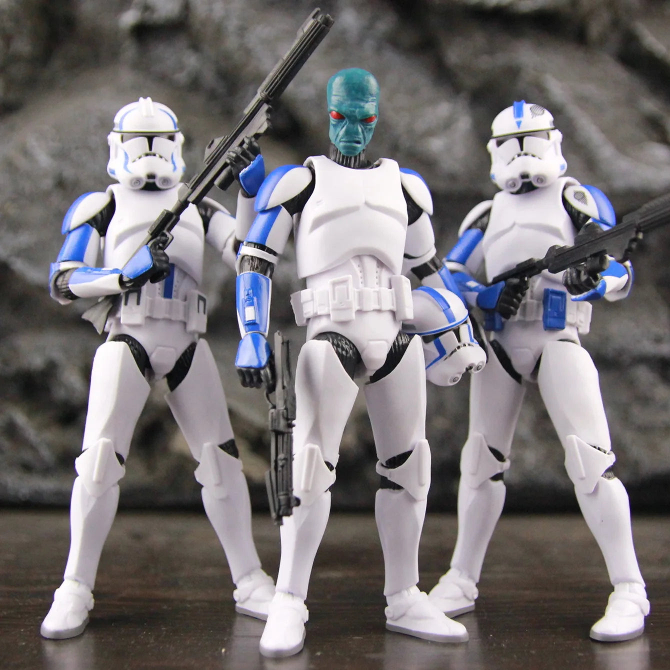 Star Wars 104th 212th 442nd 332nd 501st 6" Action Figure ARC ARF Trooper Shock Asohka Commander Phase 2 Episode II Clone Toys