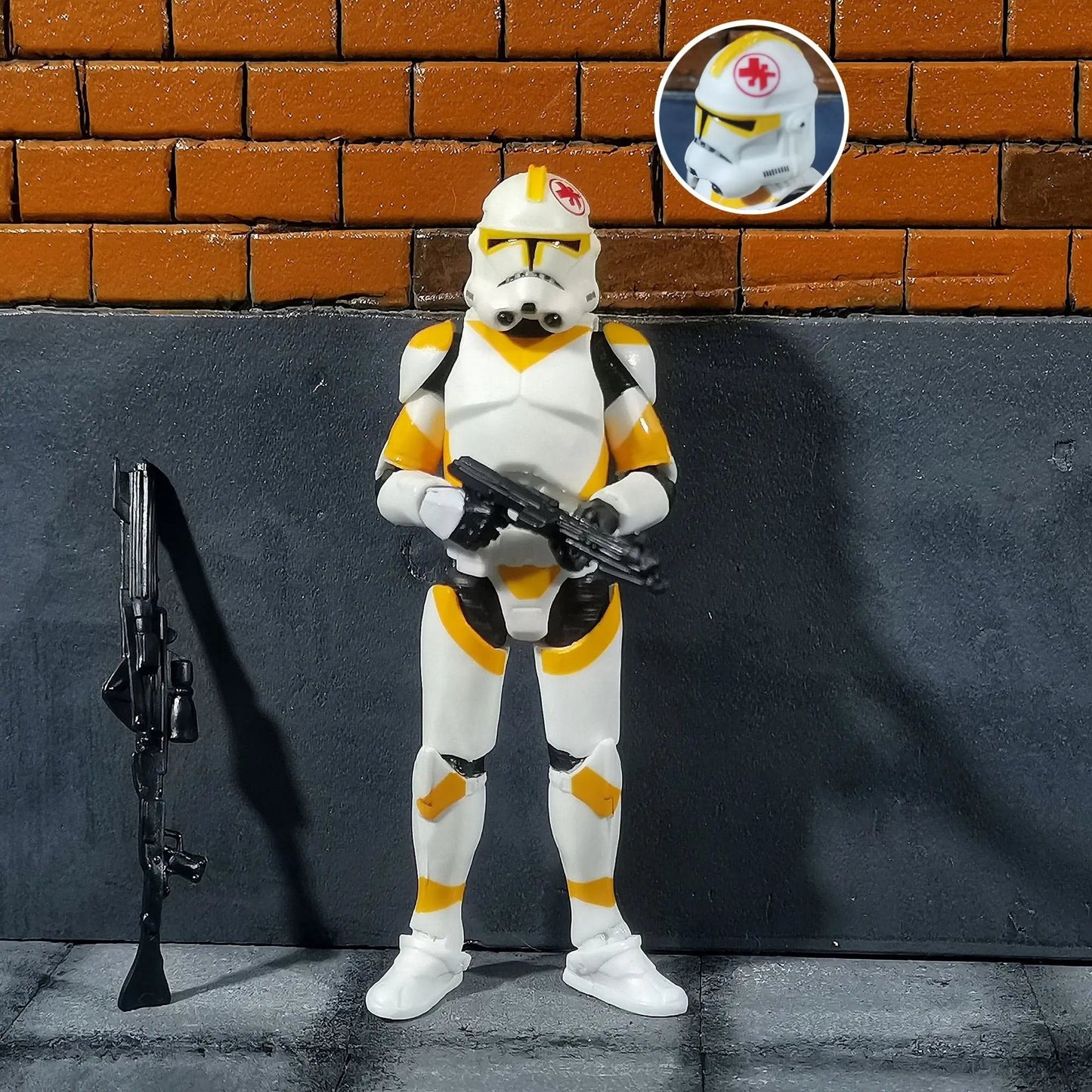 Star Wars 3.75 Inch  Clone Trooper 1/18 501st 104th Wolffepack  212th Cody Action Figure  Hardcase REX Toys Model Loose