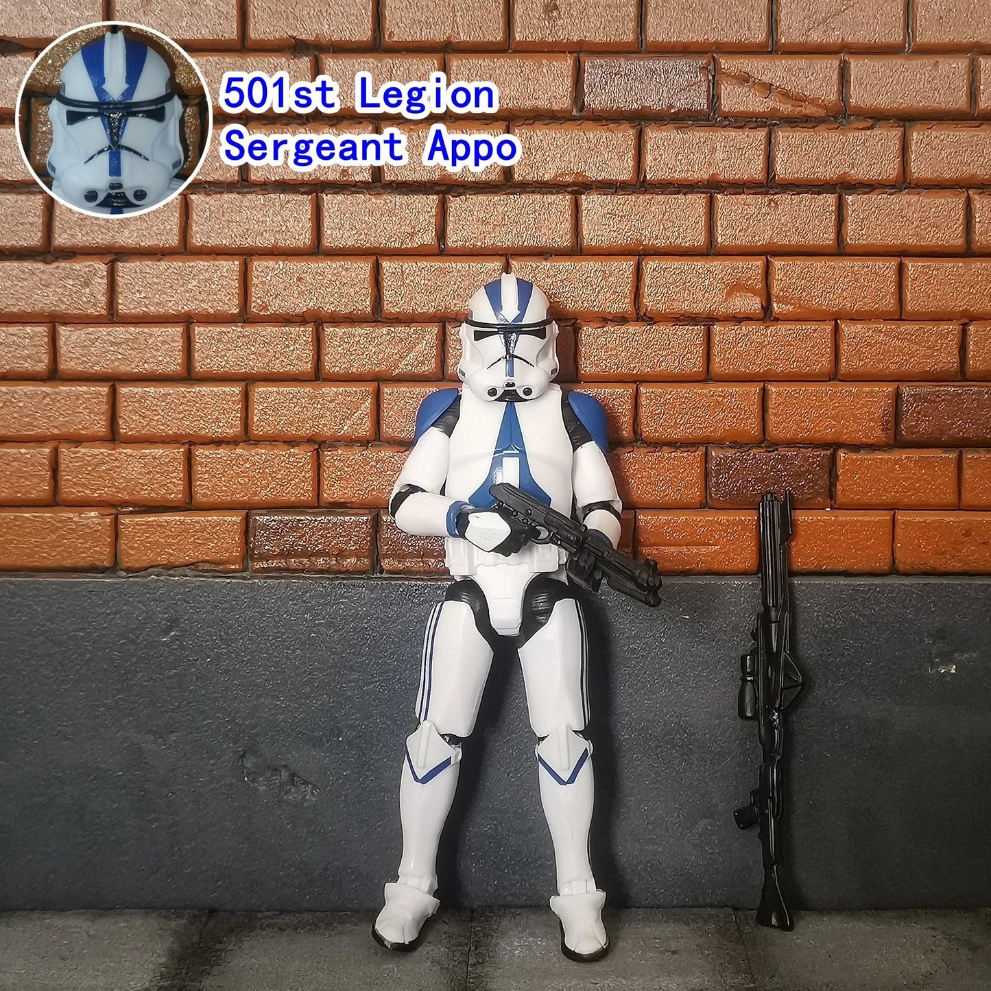 Star Wars 3.75 Inch  Clone Trooper 1/18 501st 104th Wolffepack  212th Cody Action Figure  Hardcase REX Toys Model Loose