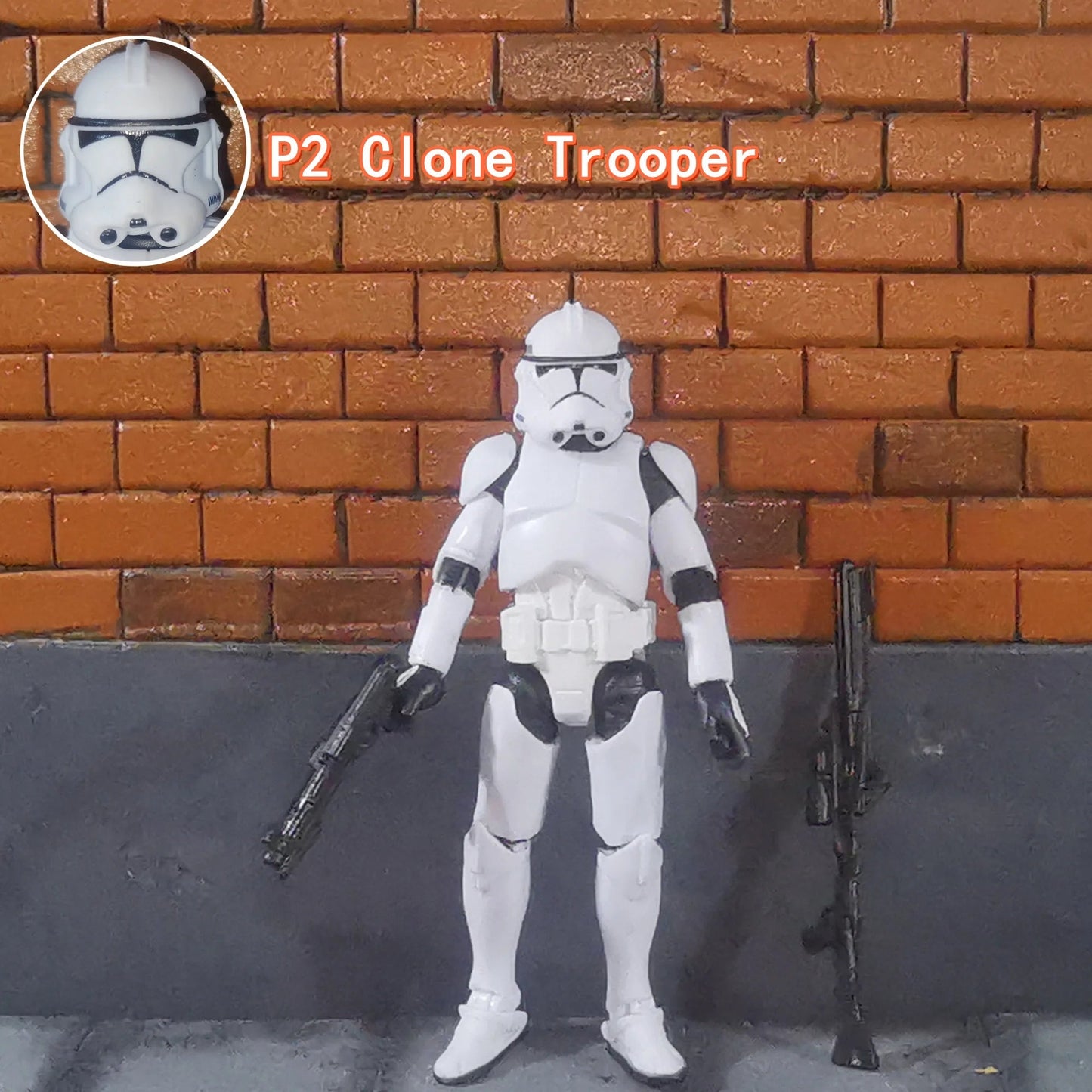 Star Wars 3.75 Inch  Clone Trooper 1/18 501st 104th Wolffepack  212th Cody Action Figure  Hardcase REX Toys Model Loose