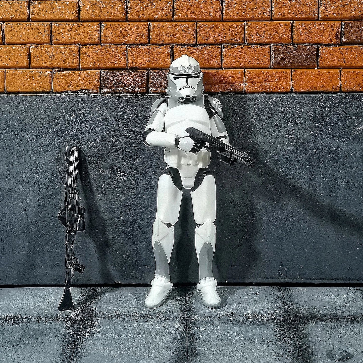 Star Wars 3.75 Inch  Clone Trooper 1/18 501st 104th Wolffepack  212th Cody Action Figure  Hardcase REX Toys Model Loose