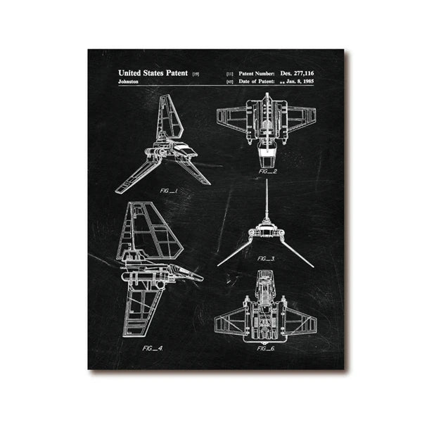 Star Wars Air Vehicle Patent poster 15x21cm-30x42cm