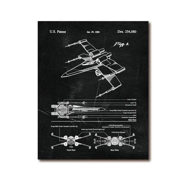 Star Wars Air Vehicle Patent poster 15x21cm-30x42cm