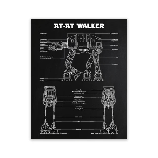 Star Wars Air Vehicle Patent poster 15x21cm-30x42cm