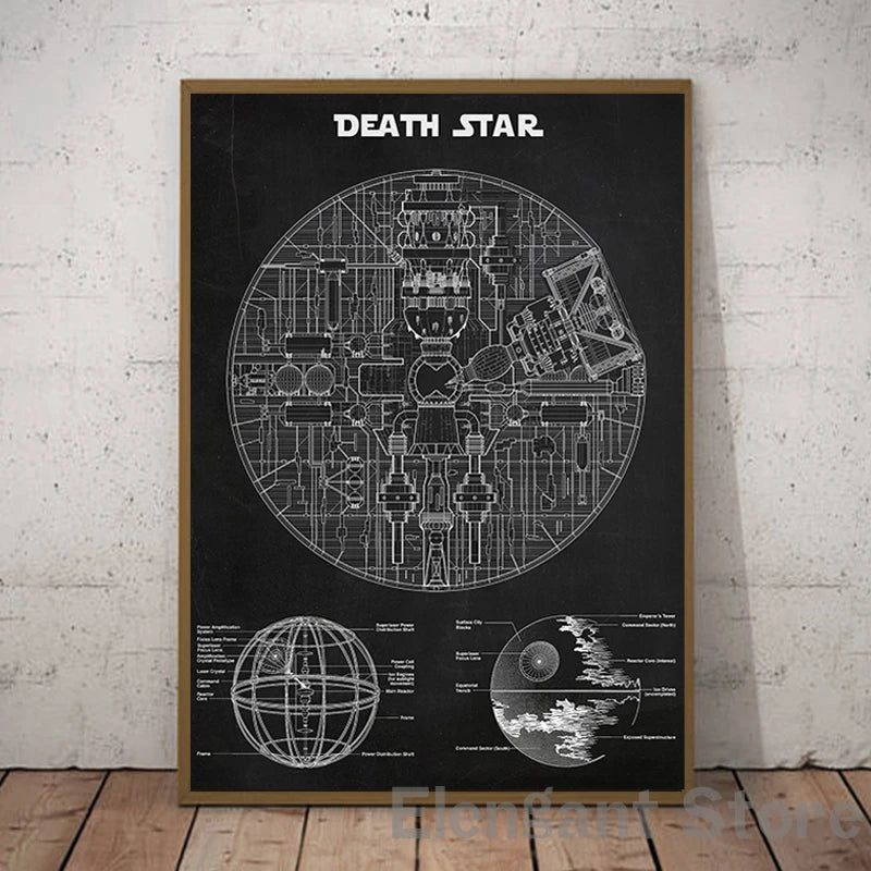 Star Wars Air Vehicle Patent poster 15x21cm-30x42cm