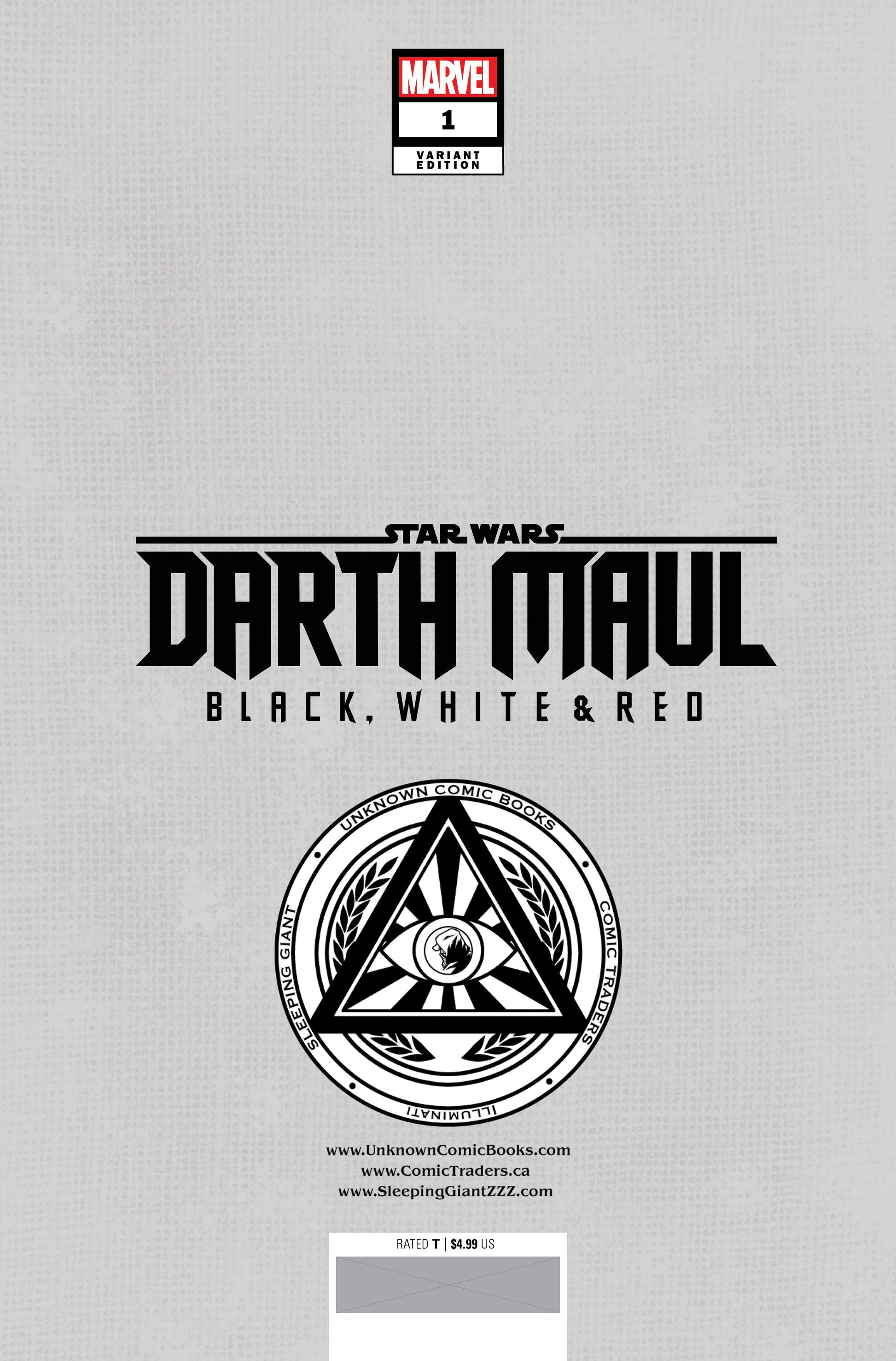 Star Wars: Darth Maul - Black, White & Red #1 Unknown Comics Felipe Massafera Exclusive Virgin Var (04/24/2024)