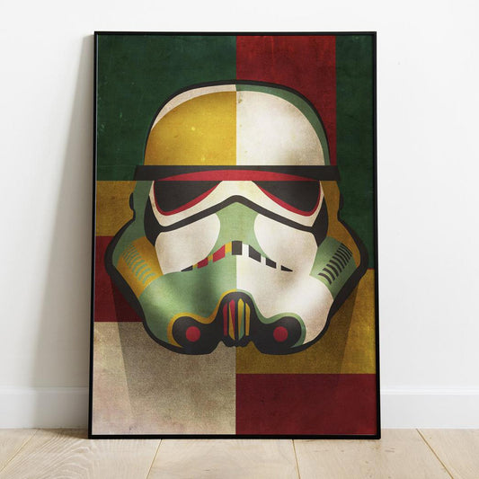 Star Wars Imperial soldier helm poster