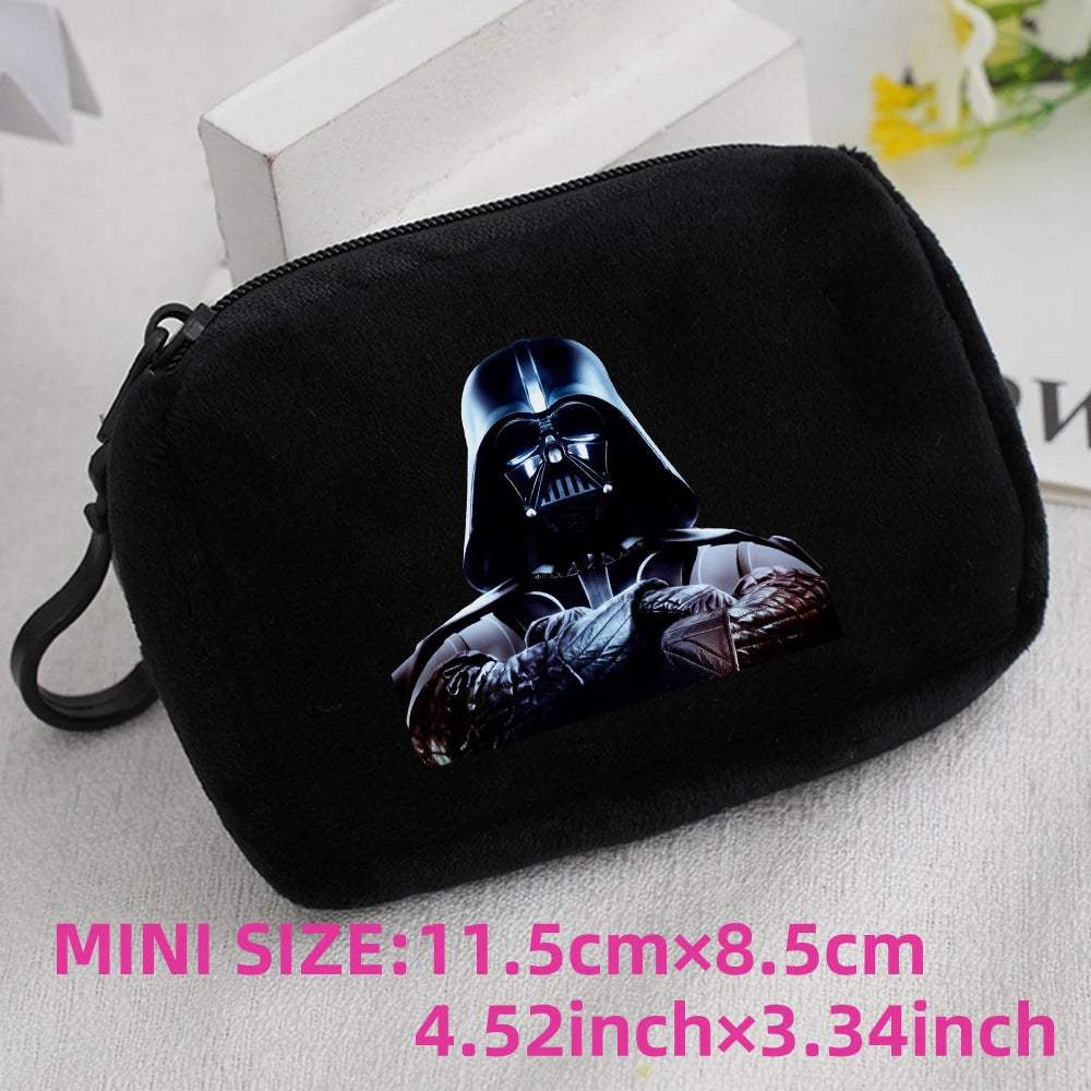 Star Wars Kids Anime Plush Coin Purse Girls Boys Cute Mini Wallet Cartoon Moneybag Kids Storage Bag Pendant Birthday Gifts