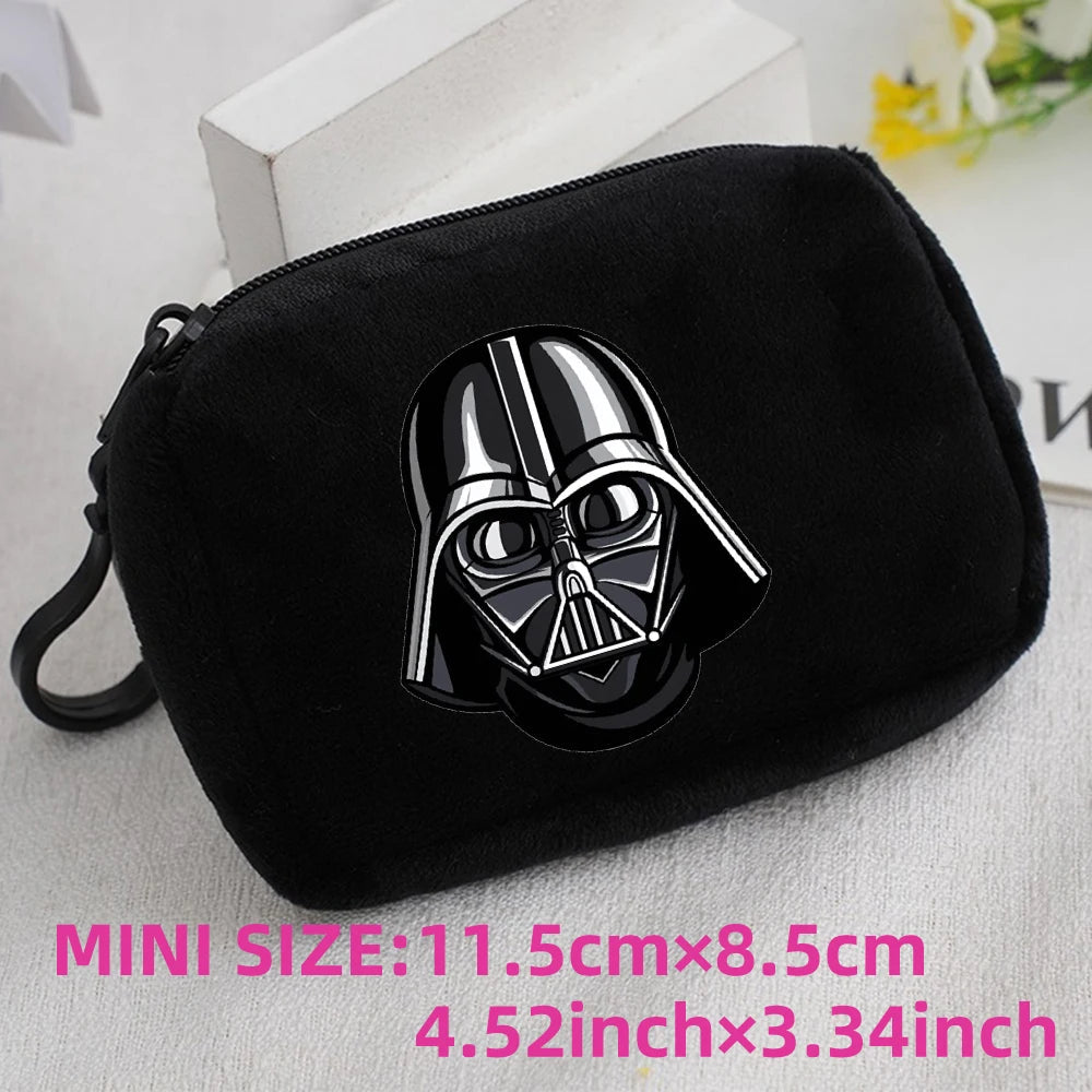 Star Wars Kids Anime Plush Coin Purse Girls Boys Cute Mini Wallet Cartoon Moneybag Kids Storage Bag Pendant Birthday Gifts