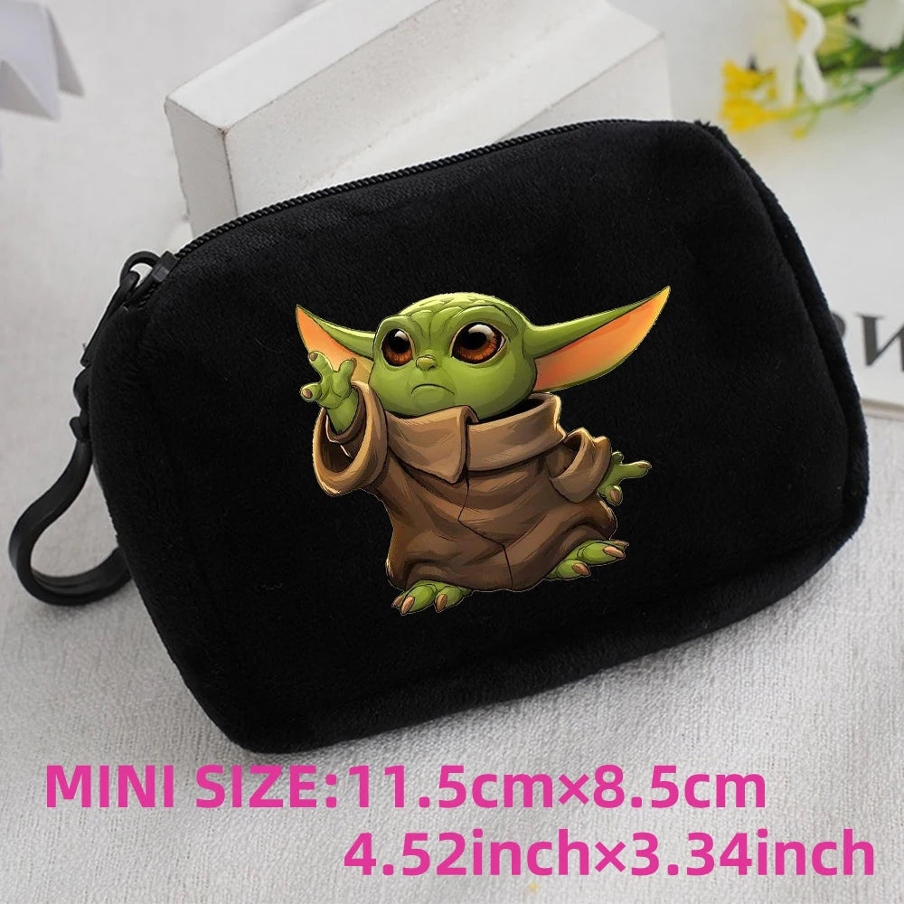 Star Wars Kids Anime Plush Coin Purse Girls Boys Cute Mini Wallet Cartoon Moneybag Kids Storage Bag Pendant Birthday Gifts