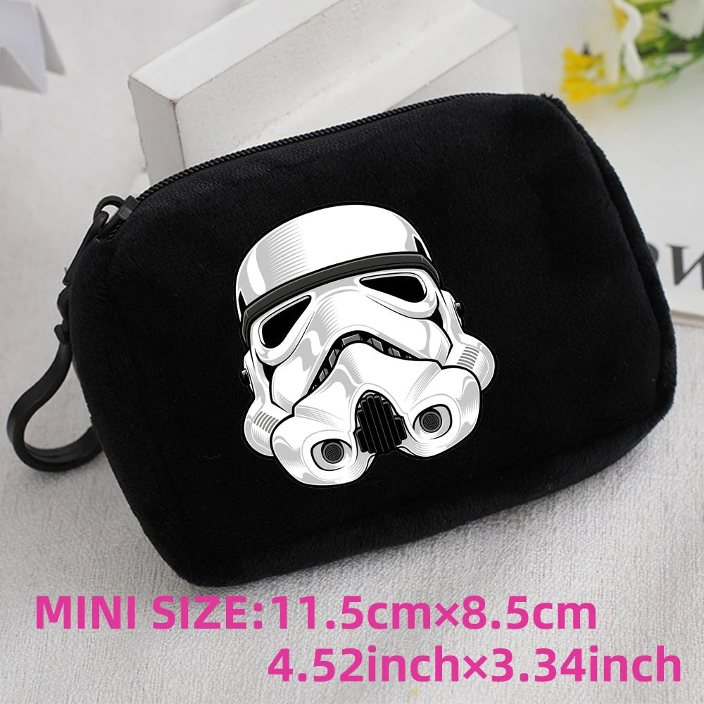 Star Wars Kids Anime Plush Coin Purse Girls Boys Cute Mini Wallet Cartoon Moneybag Kids Storage Bag Pendant Birthday Gifts