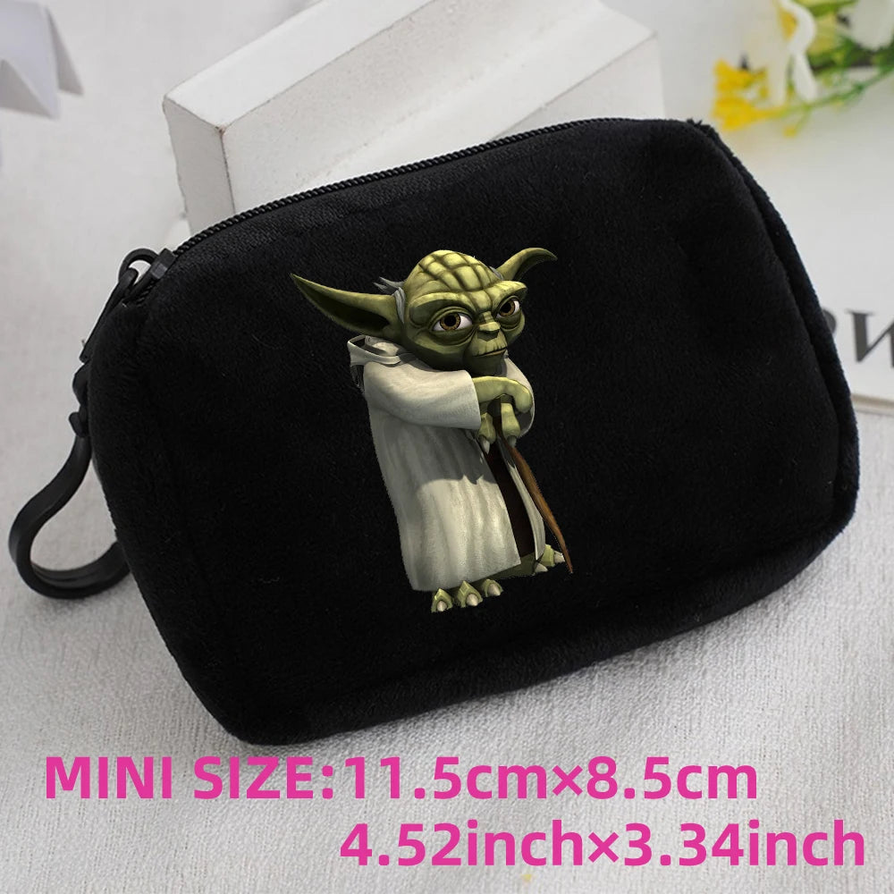 Star Wars Kids Anime Plush Coin Purse Girls Boys Cute Mini Wallet Cartoon Moneybag Kids Storage Bag Pendant Birthday Gifts