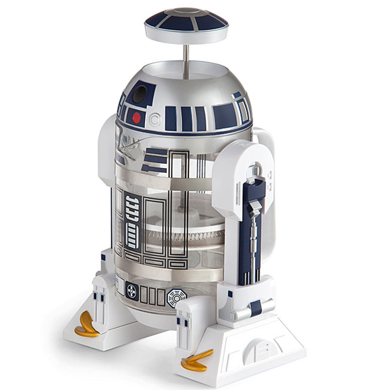 Star Wars R2D2 Robot Mini Home Hand-Poured Coffee Maker Coffee Pot Thermos Pot Mocha French Press Pot