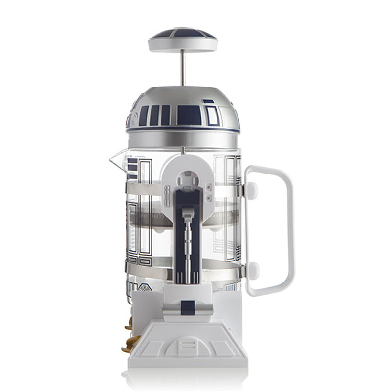 Star Wars R2D2 Robot Mini Home Hand-Poured Coffee Maker Coffee Pot Thermos Pot Mocha French Press Pot