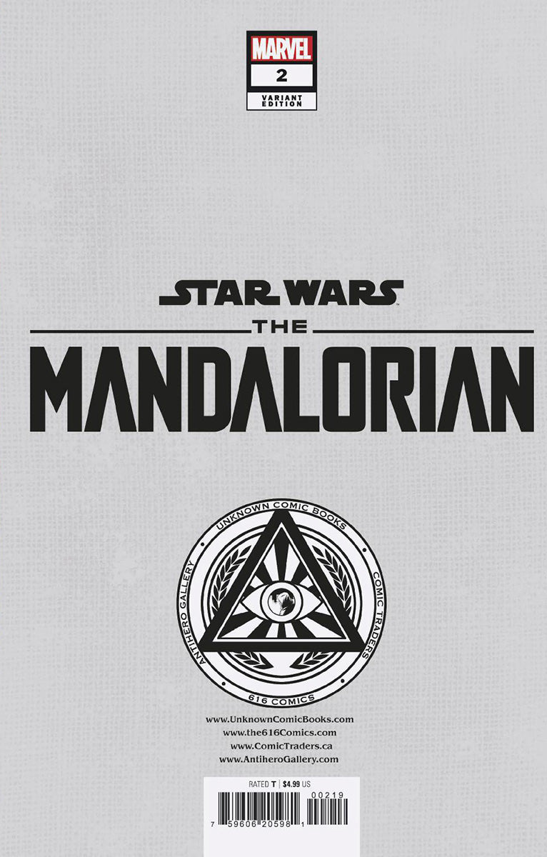 Star Wars: The Mandalorian Season 2 #2 Unknown Comics Tyler Kirkham Exclusive Virgin Var (07/26/2023)