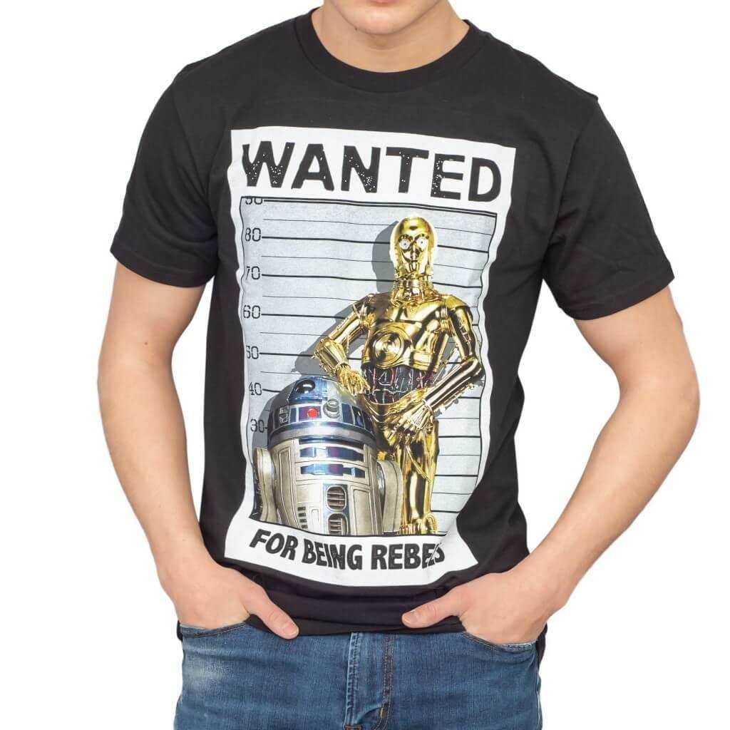 Star Wars Wanted For Being Rebels T-Shirt Tee - S