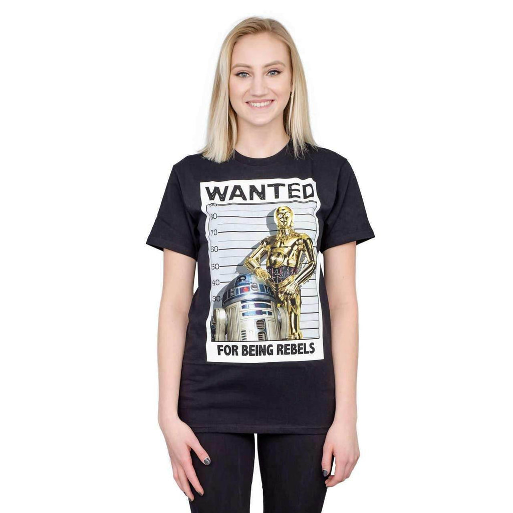 Star Wars Wanted For Being Rebels T-Shirt Tee - S
