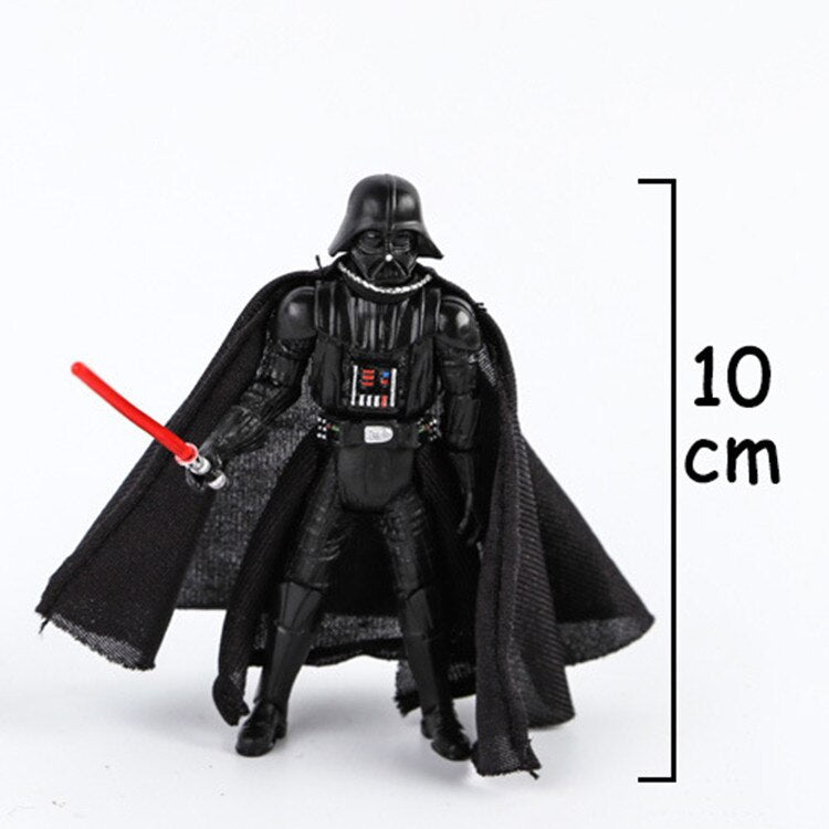 Star Wars Yoda Darth Vader Stormtrooper Action Figure Doll Toys The Force Awakens Jedi Master Yoda Anime Figures Lightsaber