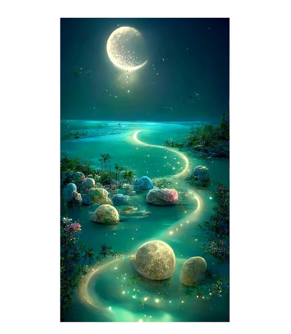 Starry Sky Landscape 5D Diamond Painting Full Kit Diamond Embroidery Handmade DIY Cross Stitch Rhinestone Picture Home Decor