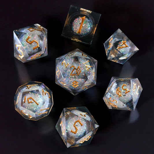 Starry Wisp Liquid Core Dice Set