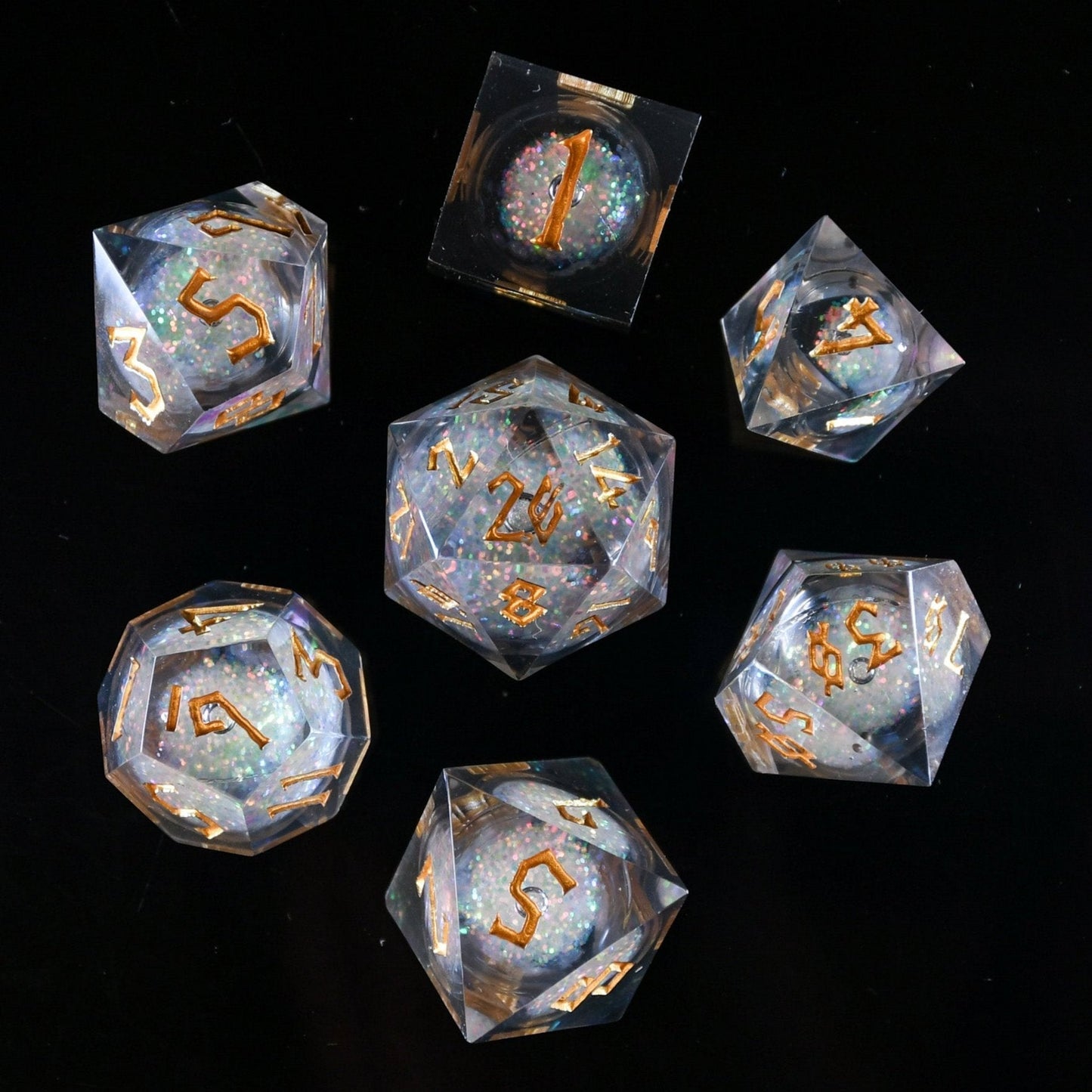 Starry Wisp Liquid Core Dice Set