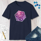 Stars Nebula D20 Dice Shirt - Navy / S