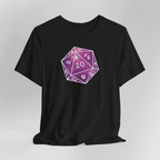 Stars Nebula D20 Dice Shirt - Black / S