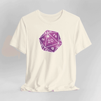 Stars Nebula D20 Dice Shirt - Natural / S