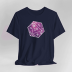Stars Nebula D20 Dice Shirt - Navy / S