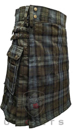 Standard Black Watch Weathered Tartan Utility Kilt - 30 / 22