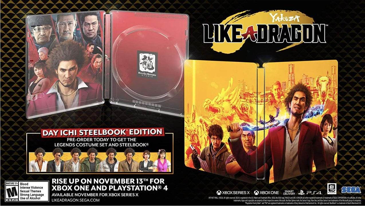Yakuza: Like A Dragon Day Ichi Steelbook Edition (Playstation 4) - Game Only